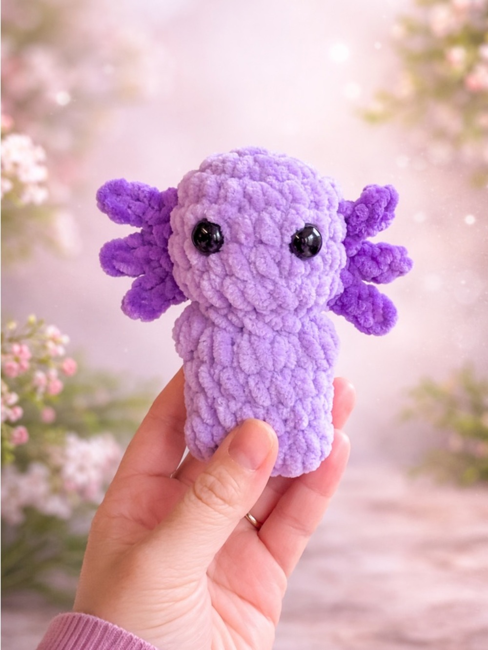 🐢Handmade Crochet Mini Axolotl